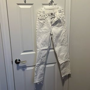 topshop white straight leg jeans women’s 4